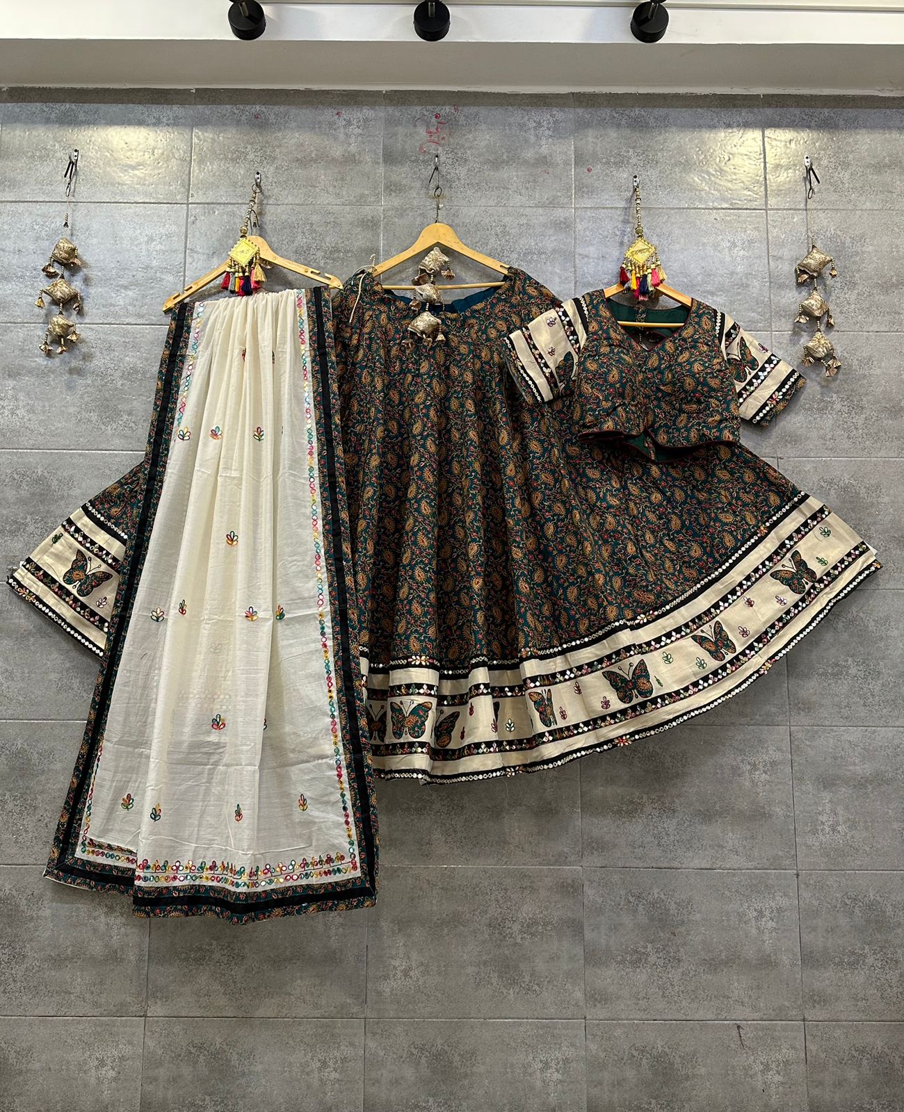 Pure Cotton Mirror Work Chaniya Choli