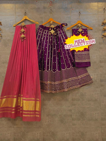 Navratri Wear Gaji Lehenga