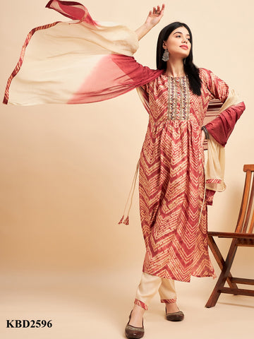 AMINAH FESTIVE WEAR KURTI D.NO. KBD2596