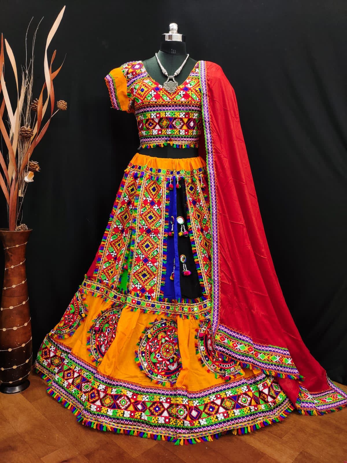 Handmade Gola Navratri Wear Traditional Lehenga