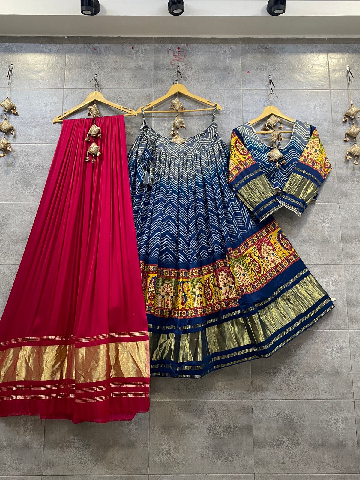 Pure Gaji Lagdi Pallu Chaniya Choli