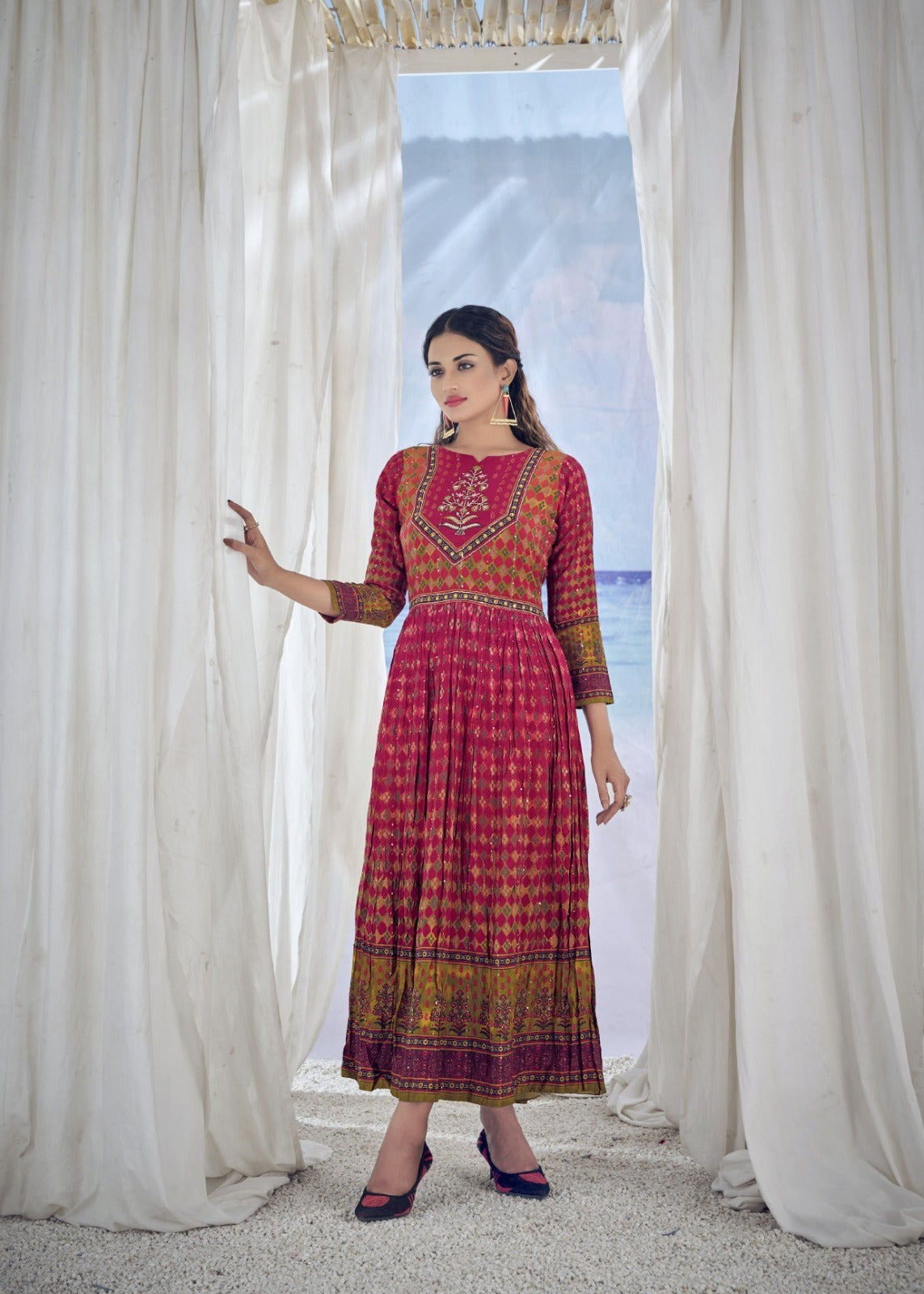 Kig Designer Long Kurti Gown