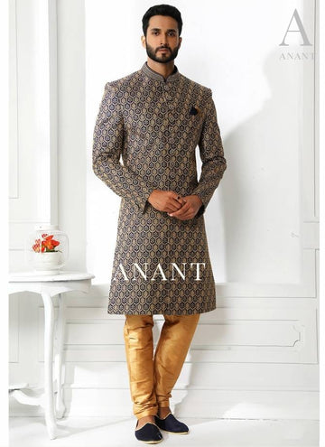 Wedding Wear Sherwani Suit D.No.14091