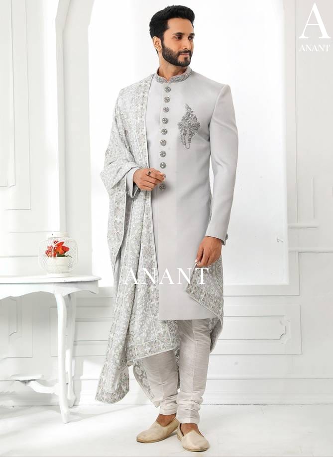 Wedding Wear Sherwani Suit D.No.14091