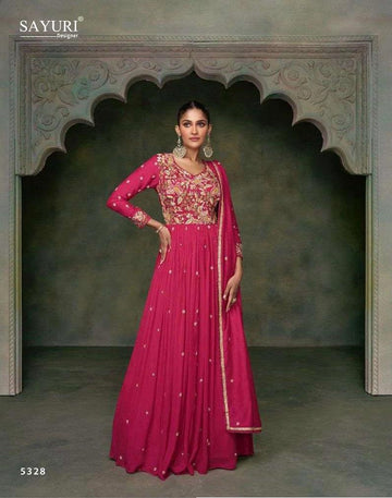 Sayuri Designer Bunaai D.no.5328 Latest Designer Anarkali Salwar Kameez