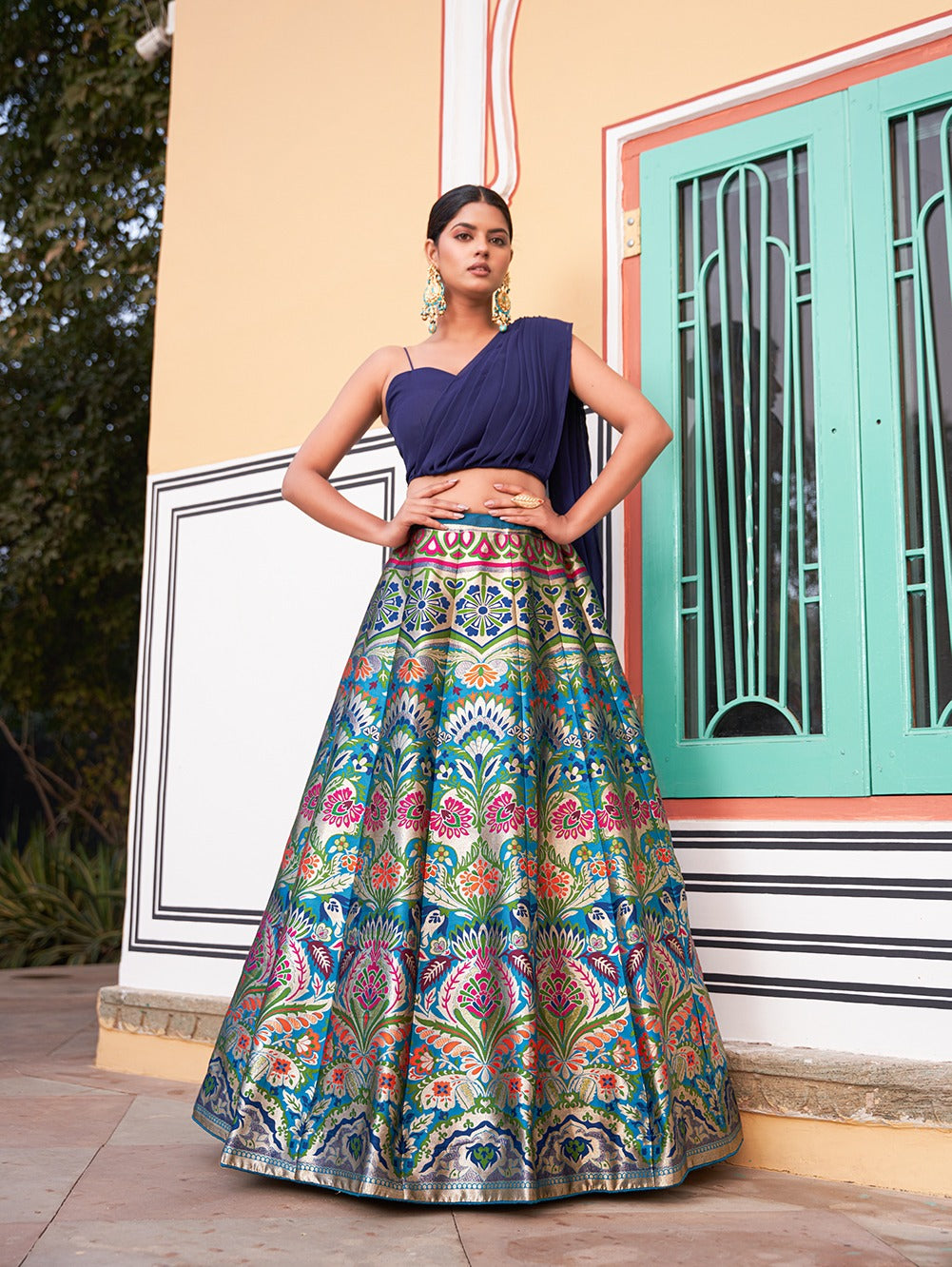 Occasion Wear Banarasi Lehenga Choli D.No.2046