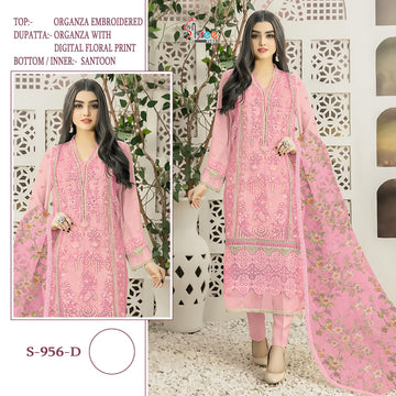 Shree Fab Designer Pakistani Salwar Suit D.No. S-956-D