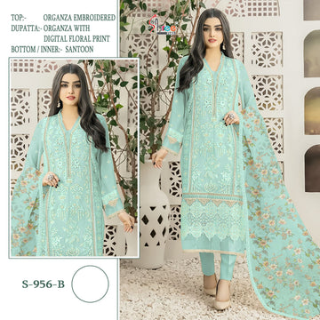 Shree Fab Designer Pakistani Salwar Suit D.No. S-956-B