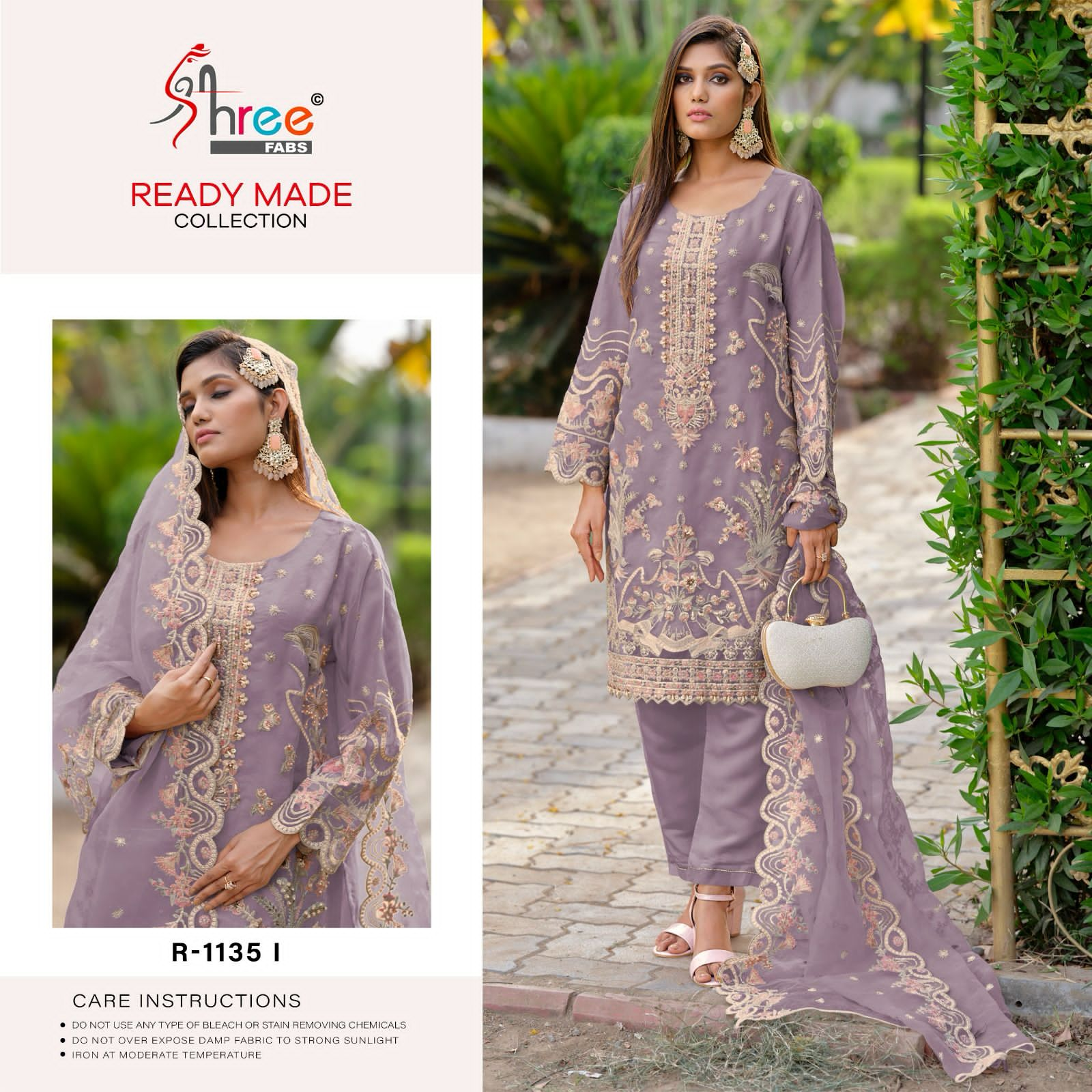 Shree Fab Designer Readymade Pakistani Suit D.No.R-1135-I