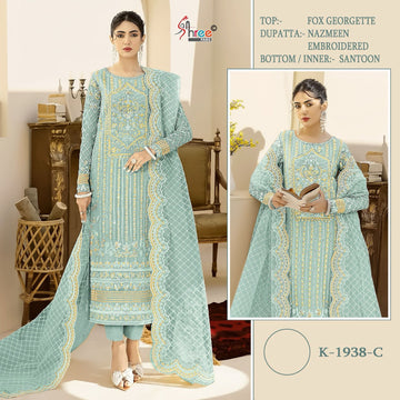 Shree Fab Present Designer Fox Georgette Suit D.No.K-1938-C