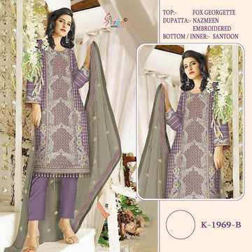 Shree Fab Present Designer Fox Georgette Suit D.No.K-1969-B