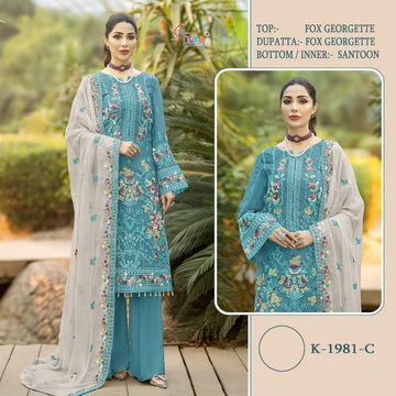 Shree Fab Present Designer Georgette Suit D.No. K-1981-C