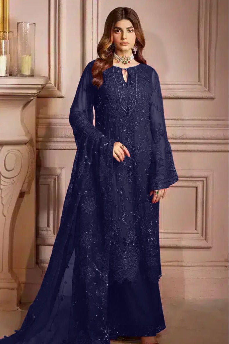 Saniya Trendz Designer Pakistani Suit D.No.7030-B