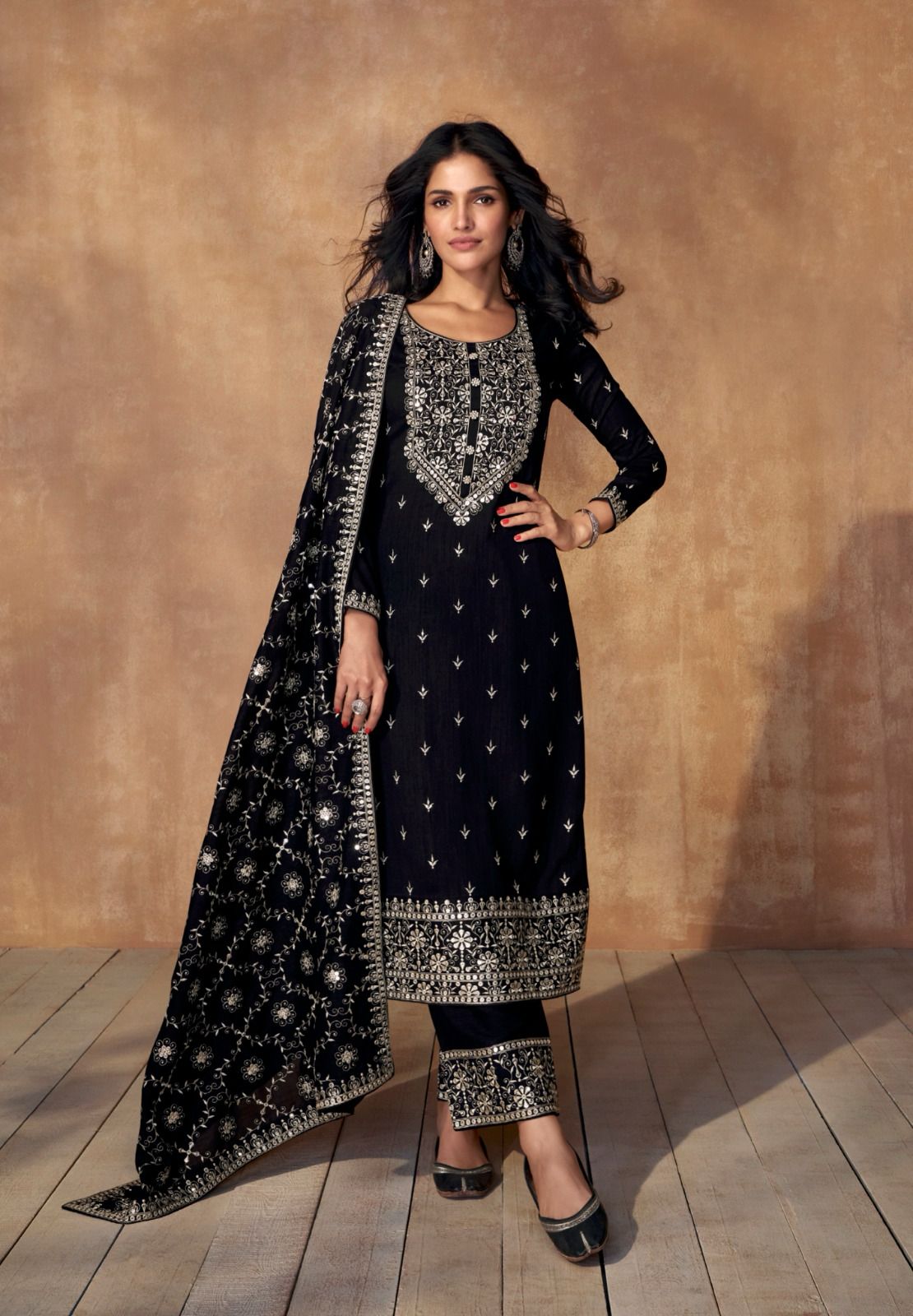 Designer Wedding Wear Premium Silk Salwar Suit