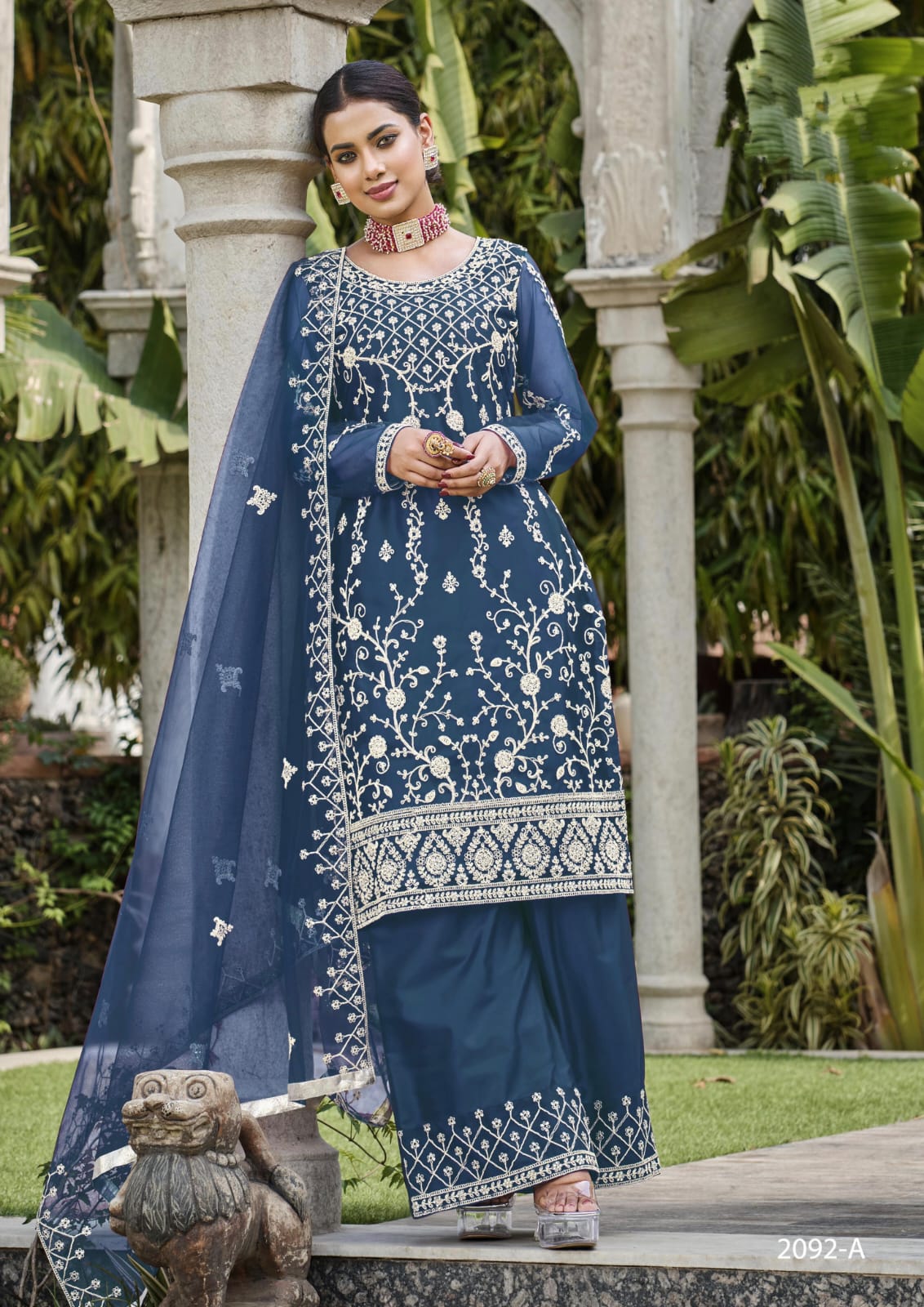 Designer Occasion Wear Pakistani Suit D.No.2092-A