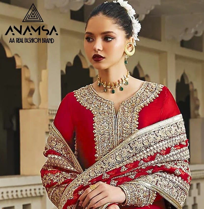 Anamsa 7773 Designer Fox Georgette Salwar Suit D.No.411