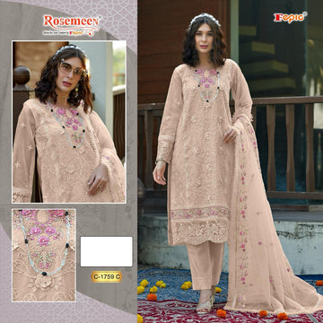 Fepic Rosemeen Designer Pakistani Suit D.No.C-1759-C