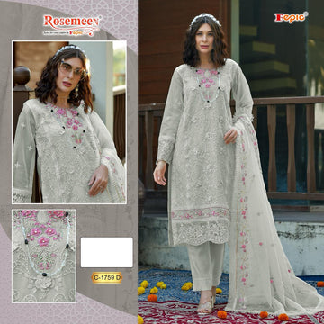 Fepic Rosemeen Designer Pakistani Suit D.No.C-1759-D