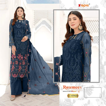 Fepic Rosemeen Heavy Embroidery Work Suit D.No.C-1779-B