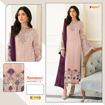 Fepic Rosemeen Designer Pakistani Suit D.No.C-1739-D