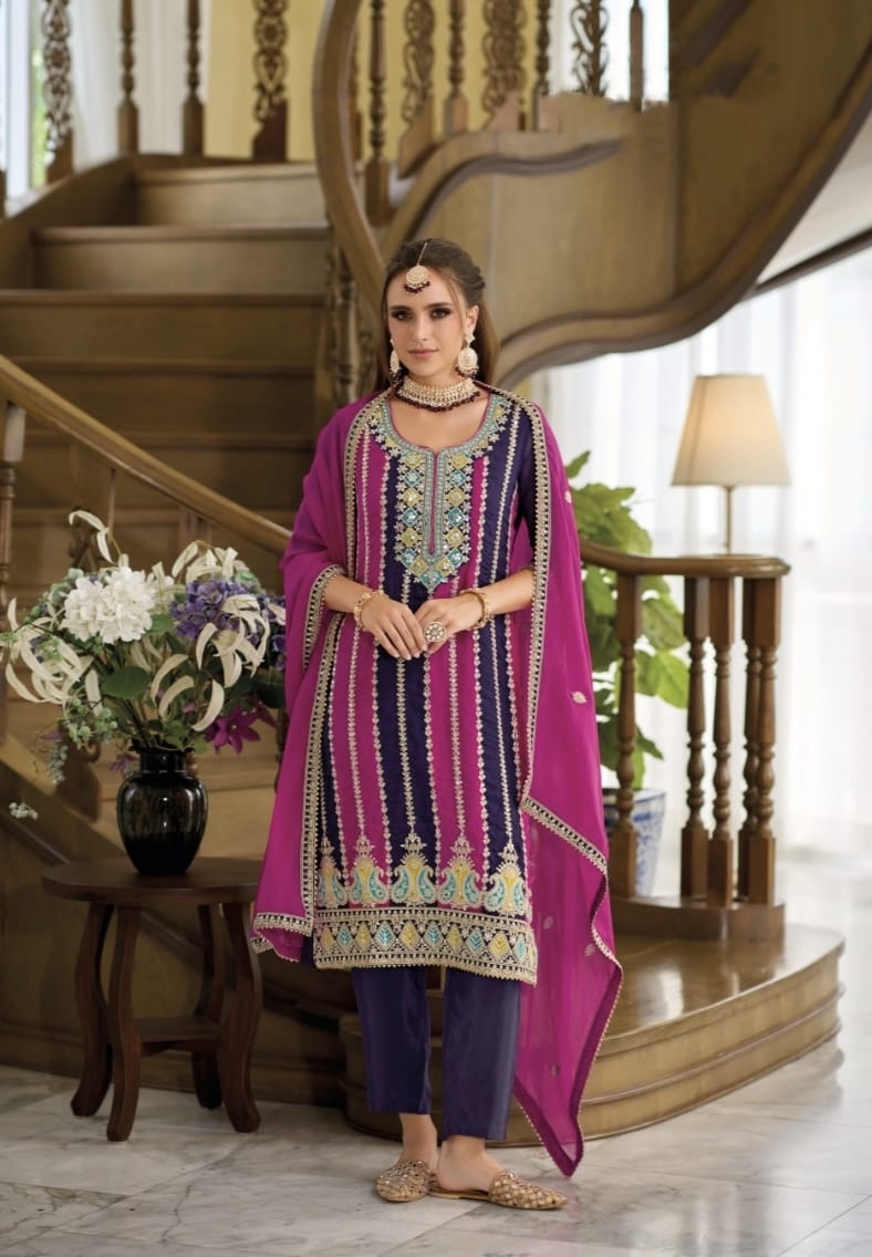 Beauitiful Designer Party Wear Latest Punjabi Style Salwar Suit