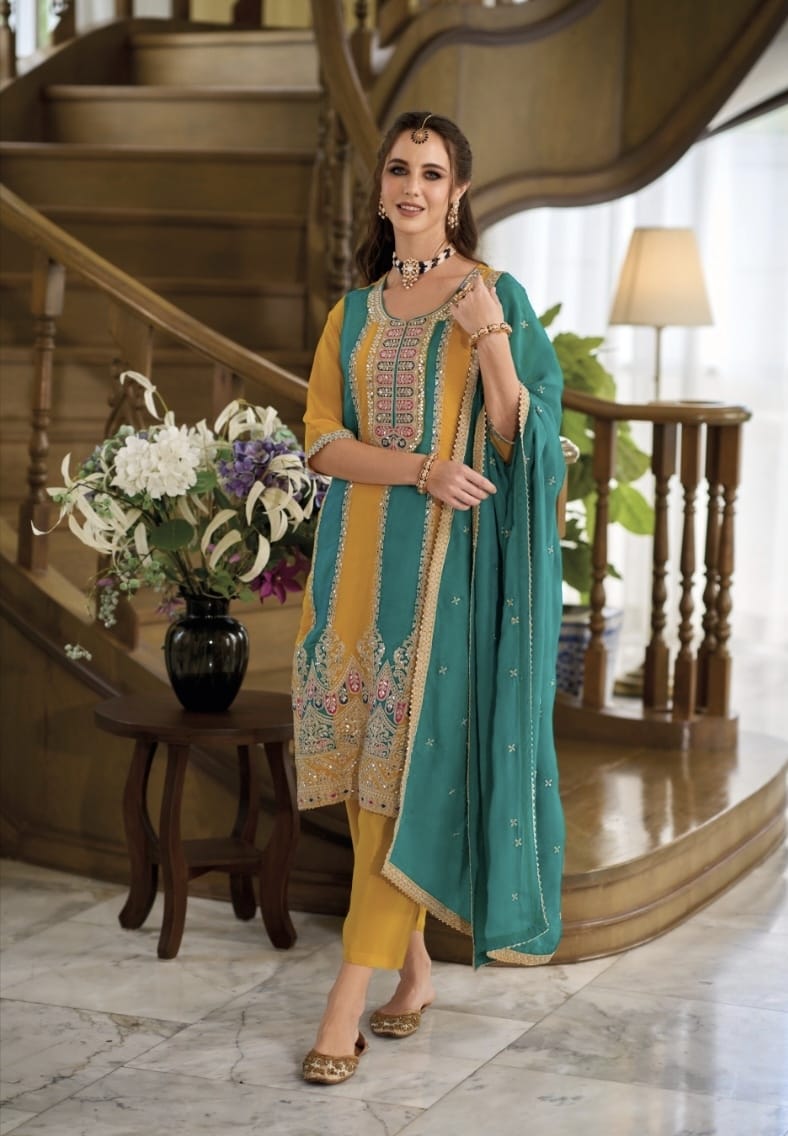 Beauitiful Designer Party Wear Latest Punjabi Style Salwar Suit