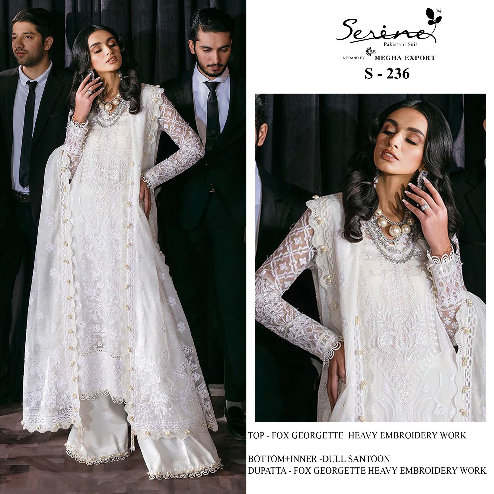 Serine Designer Fox Georgette Suit D.No.S-236