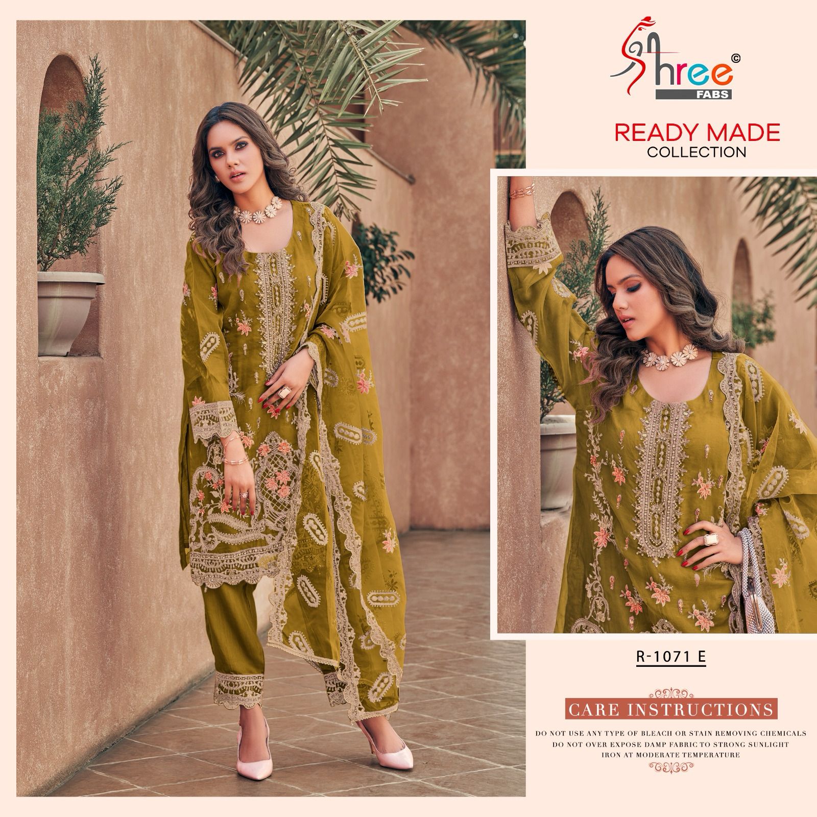 Shree Fab Designer Readymade Salwar Suit D.No.R-1071-E