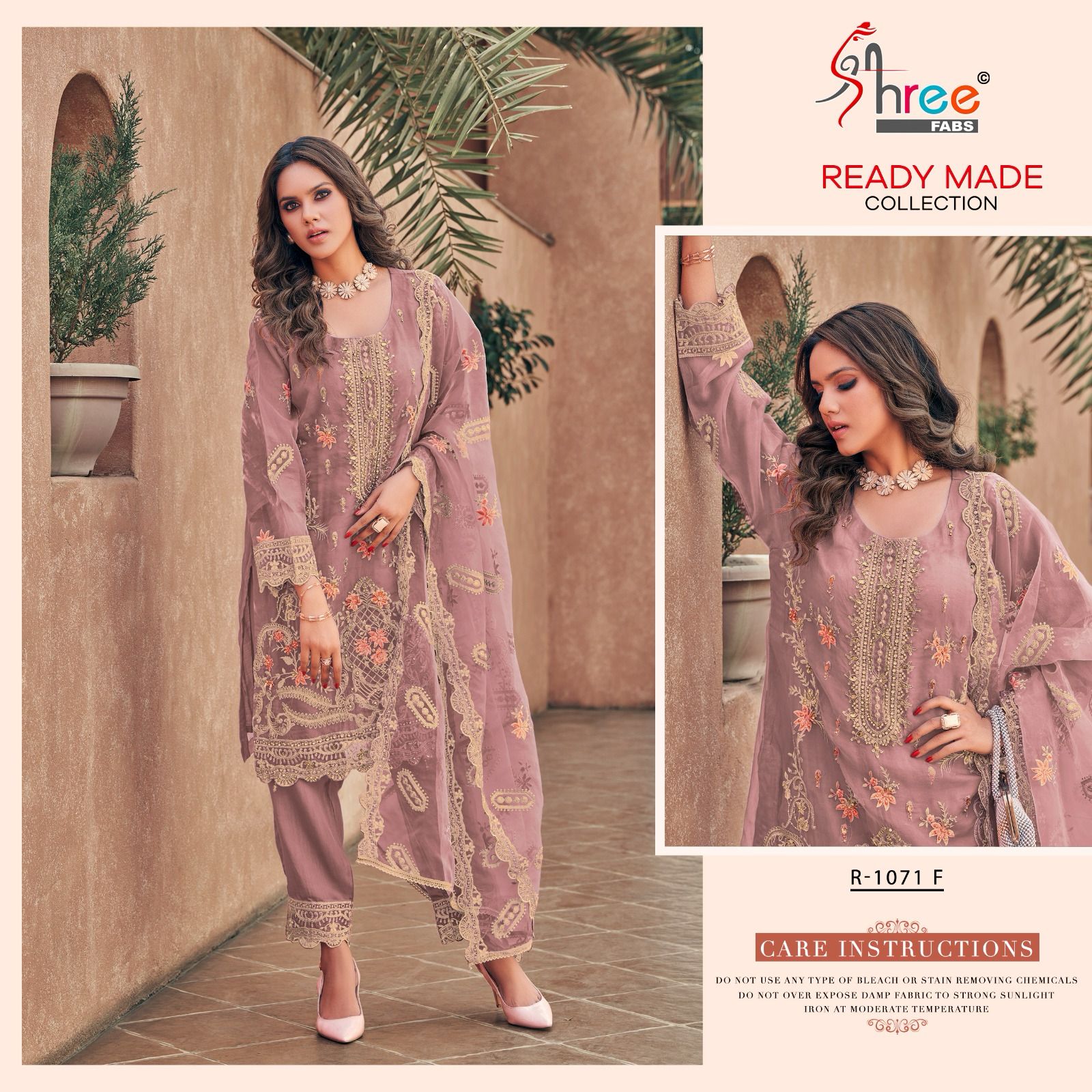 Shree Fab Designer Readymade Salwar Suit D.No.R-1071-F