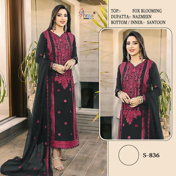 Shree Fab Designer Fox Georgette Suit D.No.S-836