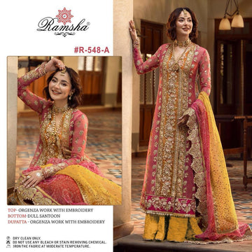 Ramsha Designer Wedding Wear Salwar Suit D.No.R-548-A