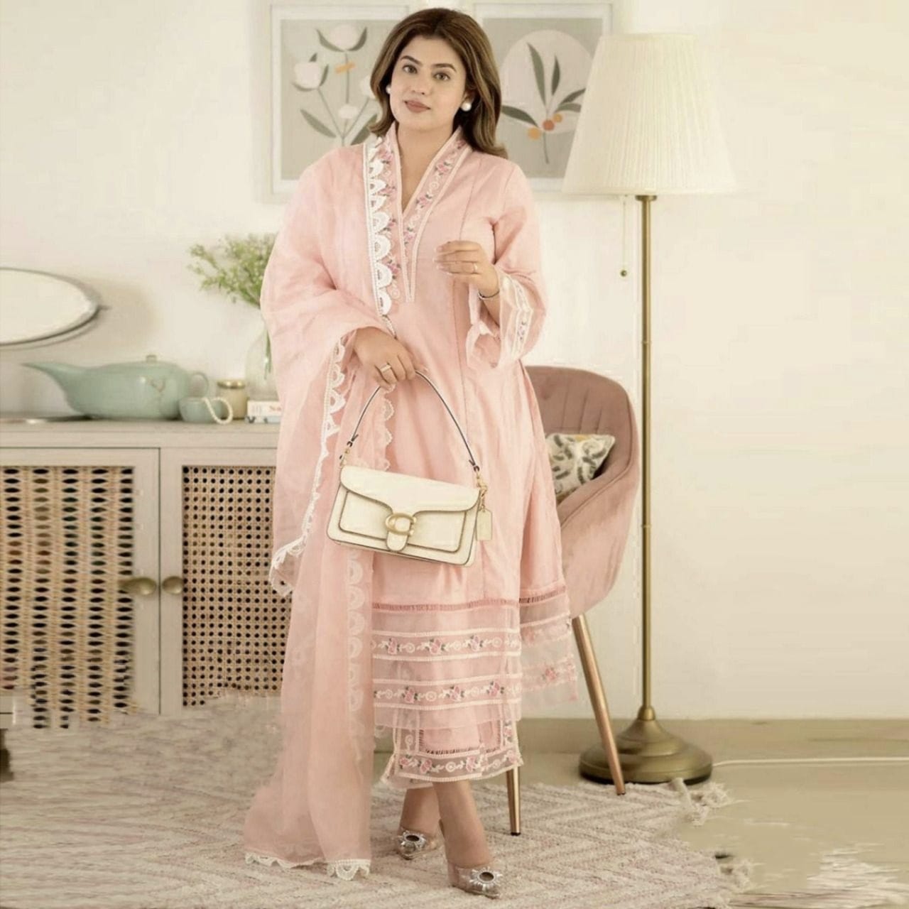 Aarsh Designer Readymade Heavy Maslin Cotton Suit D.No.AA-024-A