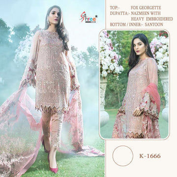 Shree Fab Designer Fox Geogette Suit D.No.K-1666