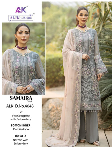 Al Khushbu Designer Pakistani Salwar Suit D.No.4048