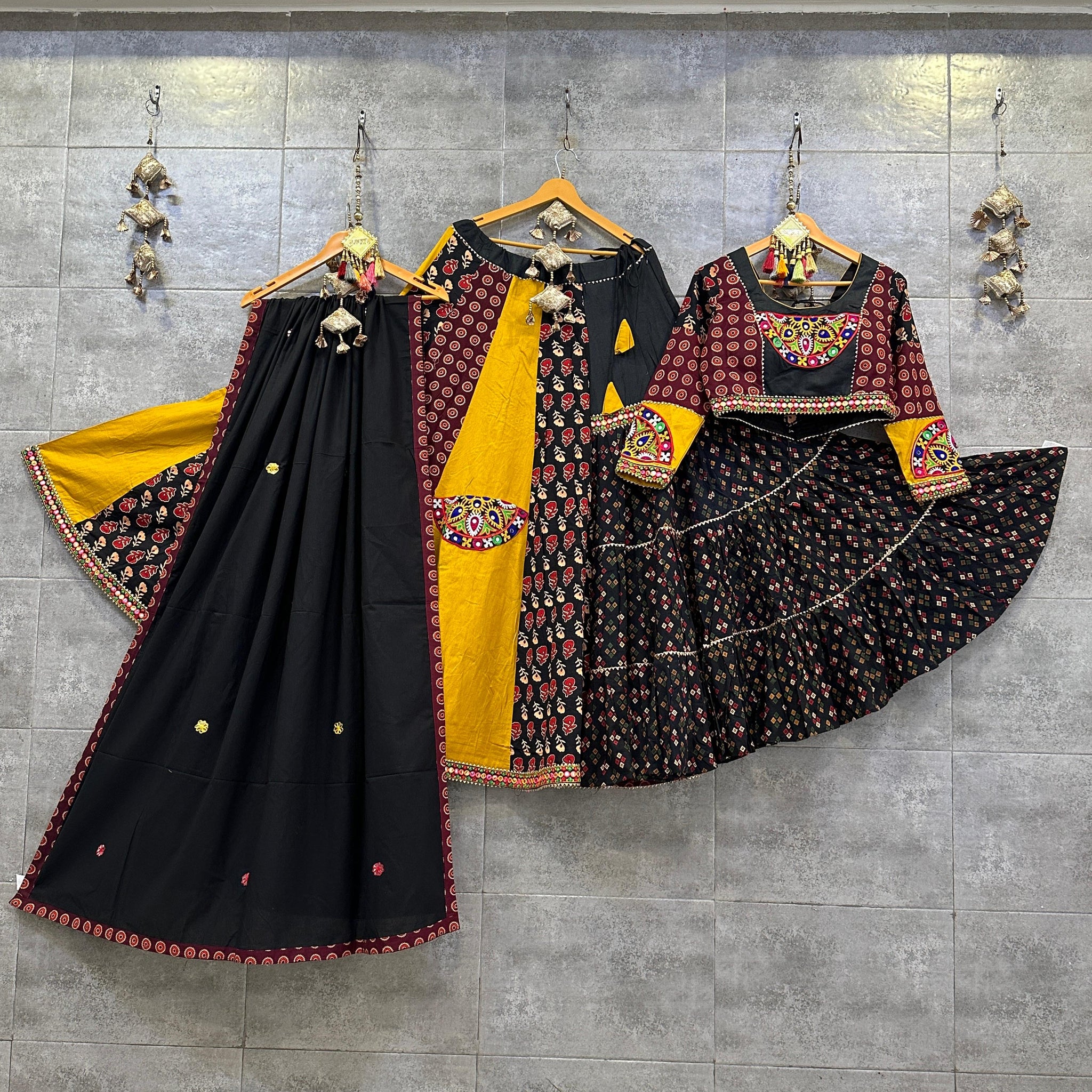 Khadi Cotton Chaniya Choli with 10-Meter Flair & Mix and Match Concept
