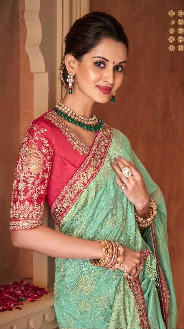 Anmol Meera Festive Wear Fancy Saree D.No 7003