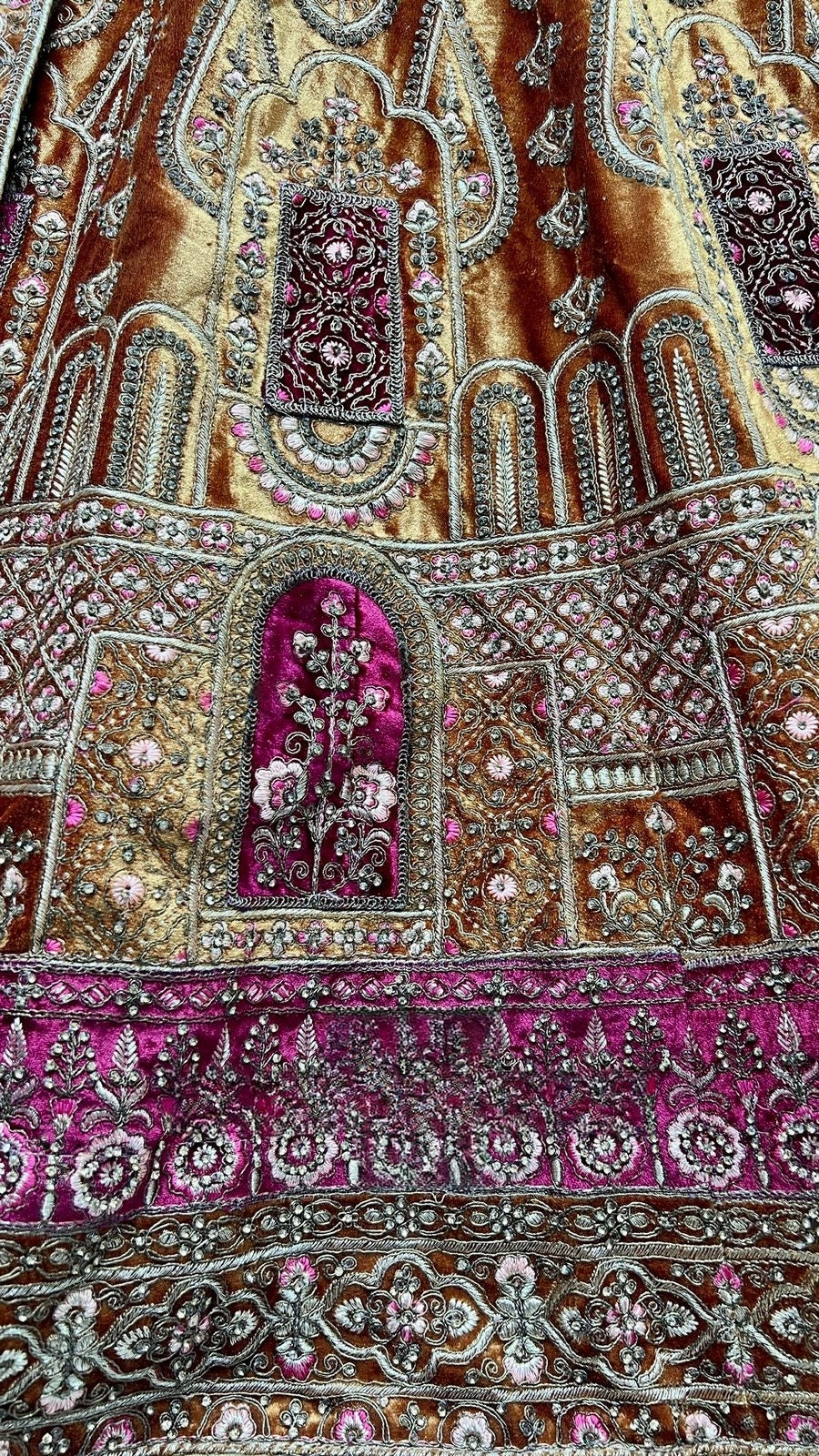 Bridal Velvet Embroidered Lehenga Choli D.No 2491-C
