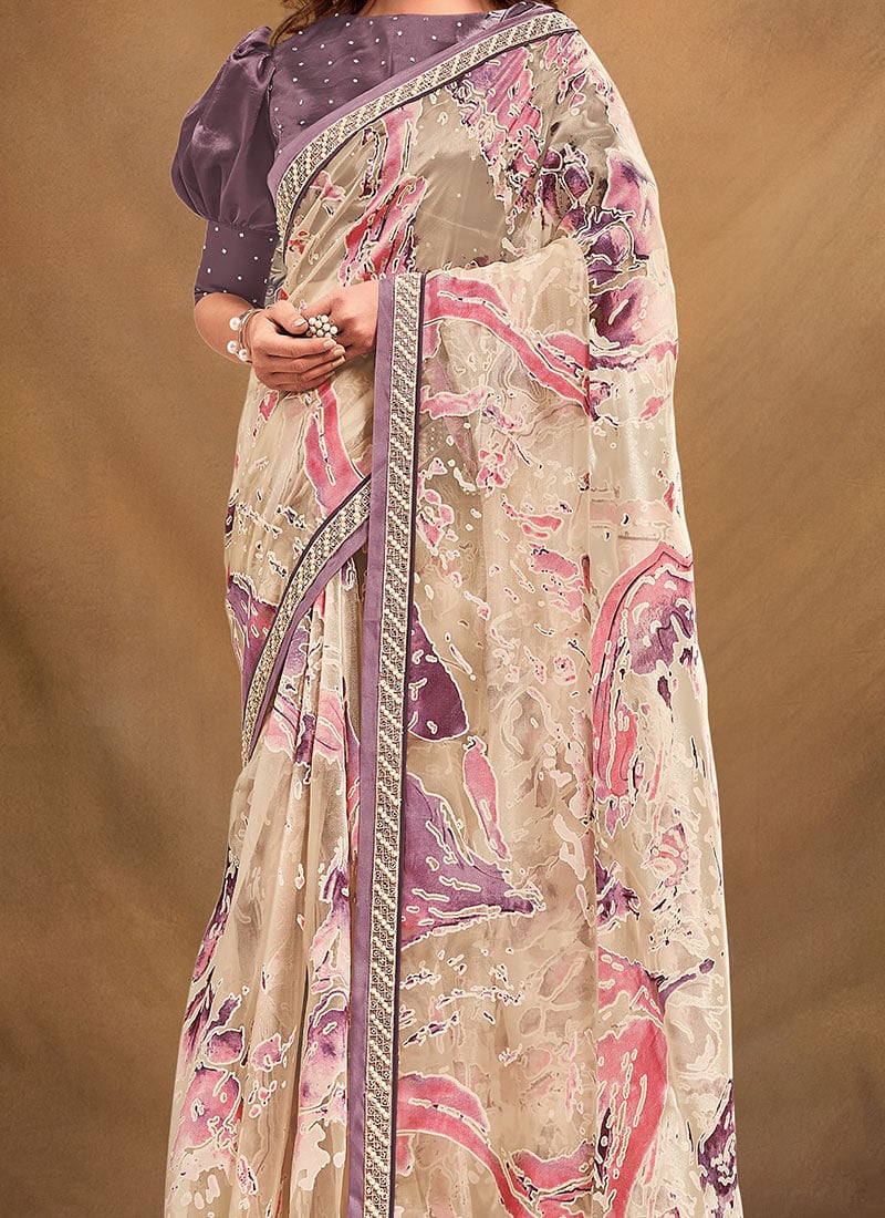 Organza Printed Saree