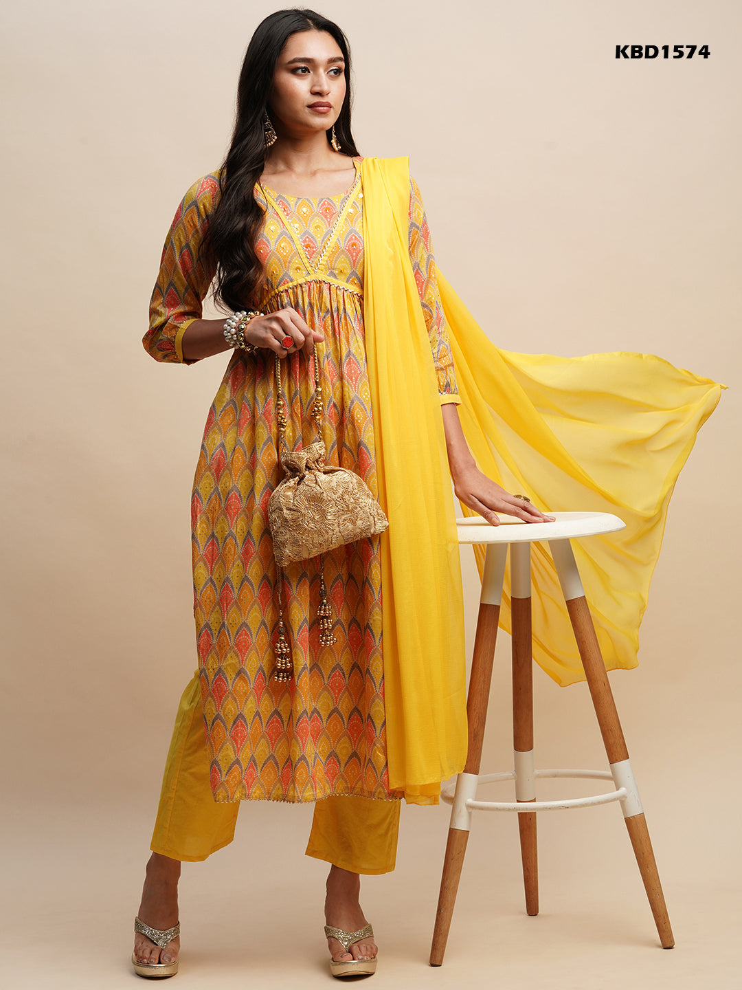 AKASHARA VOL 03 FESTIVE WEAR KURTI D.NO. KBD1574