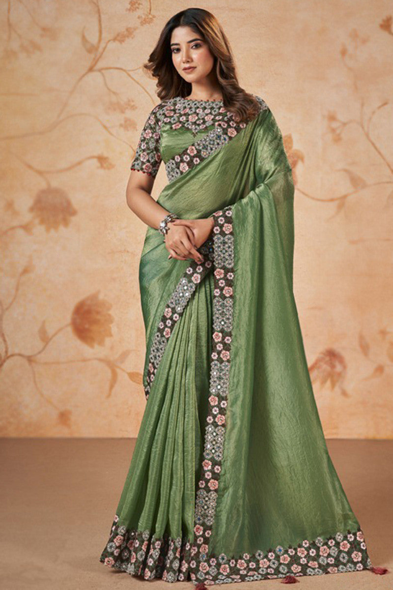 Crush Silk Saree