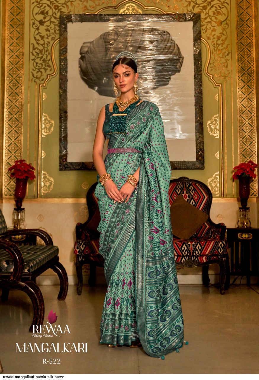 Rewaa Mangalkari Patola Silk Saree