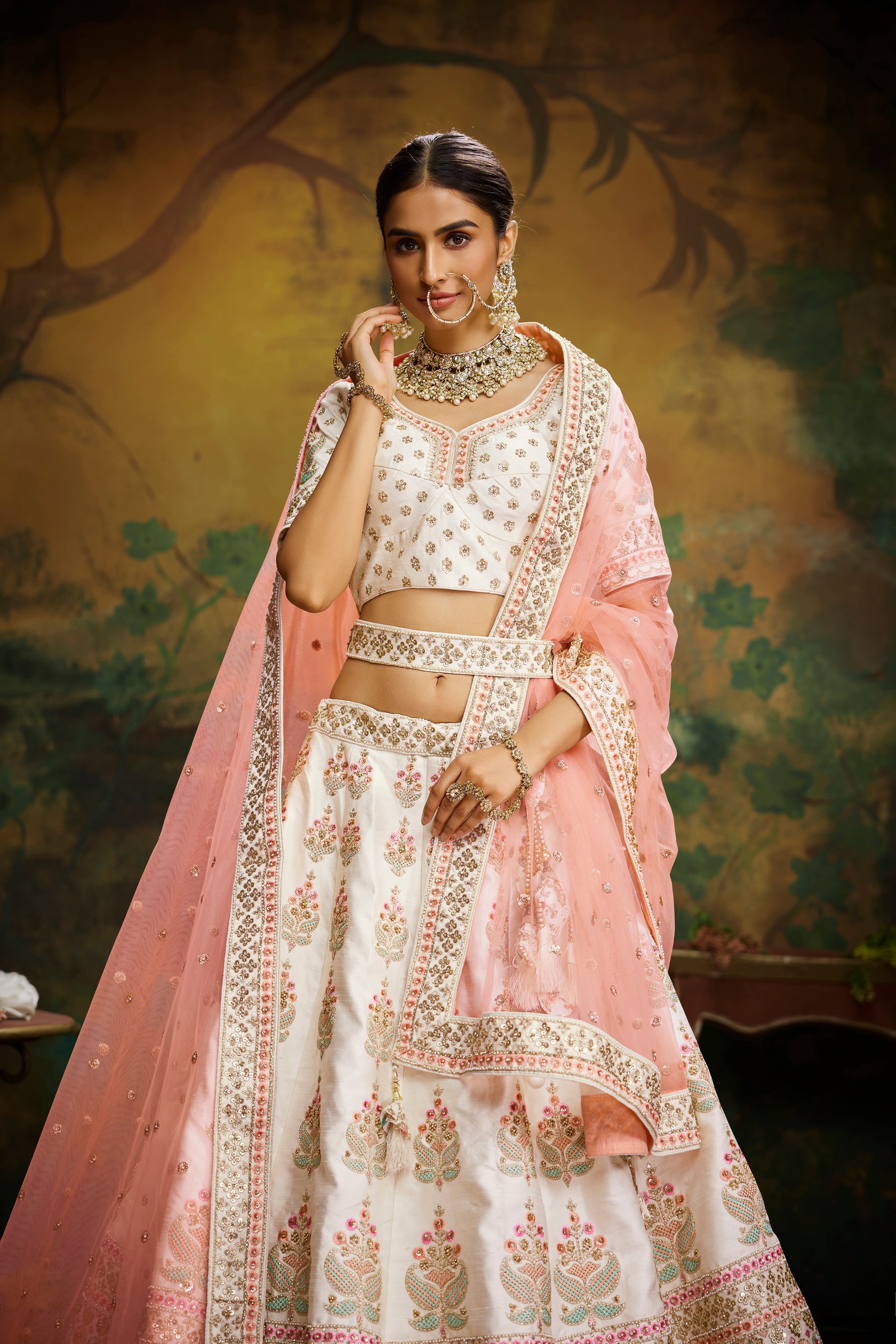 Bridal look in lehenga