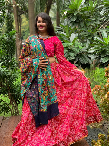 Pavitra Bandhej Navratri Lehenga Choli