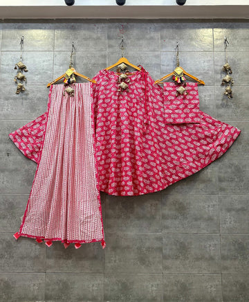 Beautiful Designer Cotton Lehenga Choli