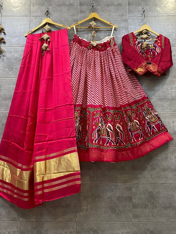 Beautiful Traditional Heavy Digital Print Patola Lehenga Choli