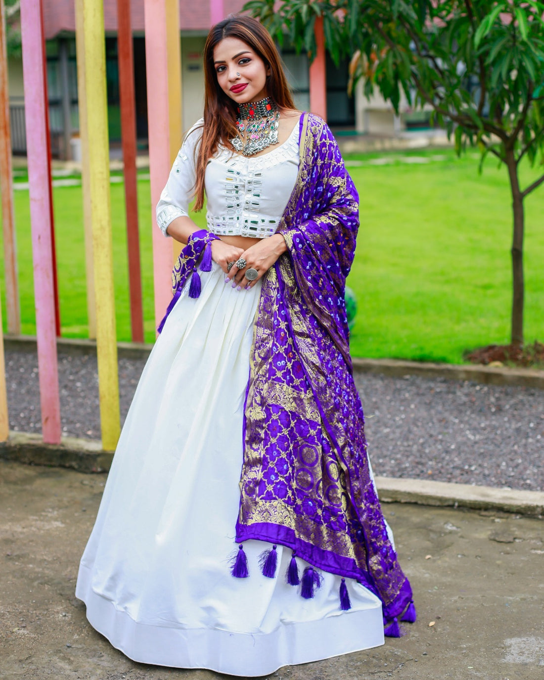 Party Wear Cotton Lehenga Choli