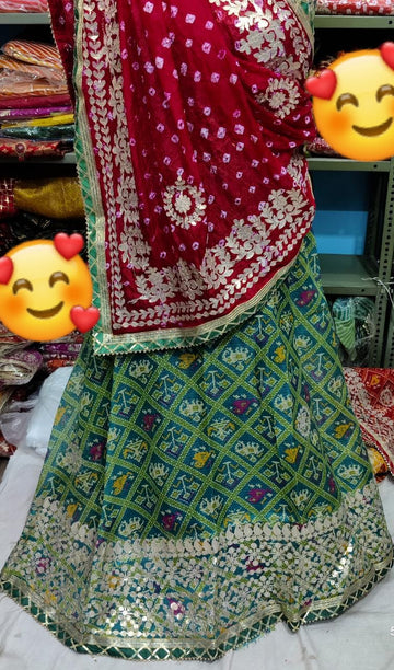 Rajsthani Traditional Rajputi Pure Kota Doriya Lehenga Choli