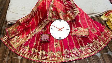 Rajsthani Traditional Rajputi Pure Kota Doriya Lehenga Choli.