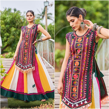 New Garba Khelayia Skirt Panel Navratri Lehenga Choli Collection