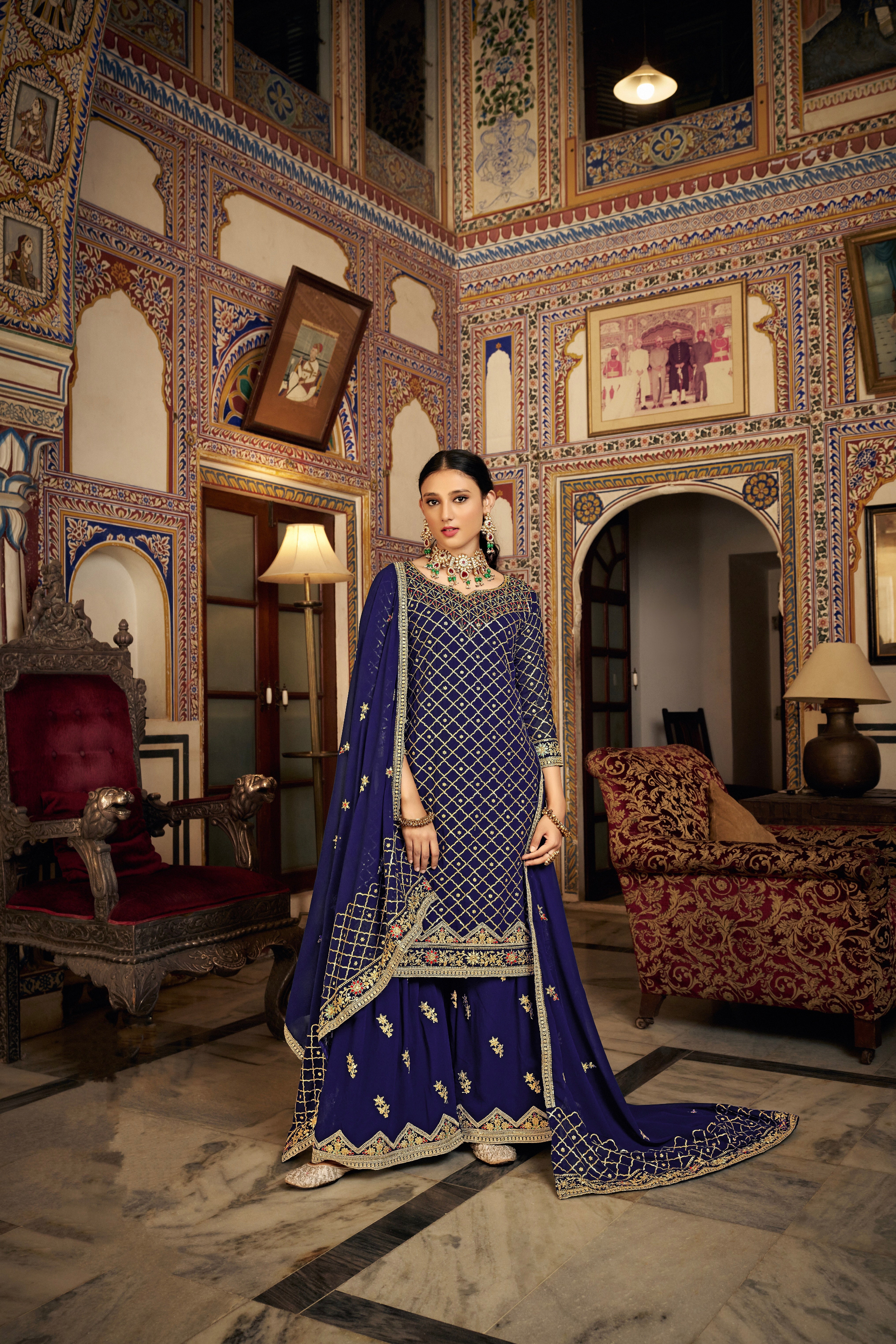 Designer Wedding Wear Latest Punjabi Style Salwar Suit